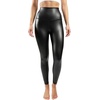 image:image90 Degree By Reflex Super High Waist High Shine Faux Leather Fleece Lined Elastic Free Ankle LeggingsBlack Elastic Free