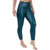 image:image90 Degree By Reflex Super High Waist High Shine Faux Leather Fleece Lined Elastic Free Ankle LeggingsReflecting Pond