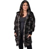 image:image90 Degree By Reflex Ultra Soft Fuzzy Sherpa Hooded Cardigan with Pockets