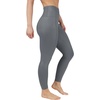 image:image90 Degree By Reflex Womens Faux Leather Leggings Matte High Waisted High Shine Faux Leather Ankle LeggingsIron Gate