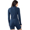 image:image90 Degree By Reflex Womens Half Zip Performance Pullover Long Sleeve Quarter Zip Running Athletic Jacket Top with ThumbholesDark Navy