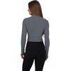 image:image90 Degree By Reflex Womens Half Zip Performance Pullover Long Sleeve Quarter Zip Running Athletic Jacket Top with ThumbholesLava Smoke