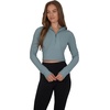 image:image90 Degree By Reflex Womens Half Zip Performance Pullover Long Sleeve Quarter Zip Running Athletic Jacket Top with ThumbholesLead