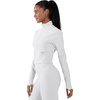 image:image90 Degree By Reflex Womens Half Zip Performance Pullover Long Sleeve Quarter Zip Running Athletic Jacket Top with ThumbholesWhite