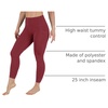 image:image90 Degree By Reflex Womens Power Flex Yoga PantsBurnt Raspberry
