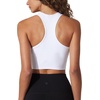 image:image90 Degree by Reflex Ribbed Racerback Built in Bra Top for WomenWhite