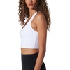 image:image90 Degree by Reflex Ribbed Racerback Built in Bra Top for WomenWhite