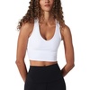image:image90 Degree by Reflex Ribbed Racerback Built in Bra Top for WomenWhite