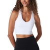 image:image90 Degree by Reflex Ribbed Racerback Built in Bra Top for WomenWhite