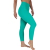 image:imageYogalicious High Waist Buttery Soft Lightweight Capri Leggings High Rise Workout Yoga Pants for WomenDynasty Green Lux