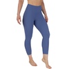 image:imageYogalicious High Waist Buttery Soft Lightweight Capri Leggings High Rise Workout Yoga Pants for WomenGray Blue Nude Tech