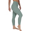 image:imageYogalicious High Waist Buttery Soft Lightweight Capri Leggings High Rise Workout Yoga Pants for WomenGreen Milieu Nude Tech
