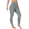 image:imageYogalicious Womens Workout Legging Soft High Waisted Squat Proof Sculpting PantBlossom Olive