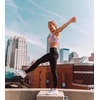 image:imageYogalicious Womens Workout Legging Soft High Waisted Squat Proof Sculpting PantBlossom Olive