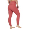 image:imageYogalicious Womens Workout Legging Soft High Waisted Squat Proof Sculpting PantMarsala
