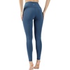 image:imageYogalicious Womens Workout Legging Soft High Waisted Squat Proof Sculpting PantOcean Indigo