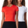 Tangerine Tango/White Cropped
