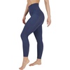 image:image90 Degree By Reflex Cotton High Waist Ankle Length Compression Leggings with Elastic Free WaistbandCelestial Navy W Pocket
