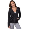 image:image90 Degree By Reflex Womens FullZip Fleece Lined Hoodie Sweatshirt Jacket