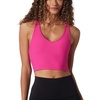 image:image90 Degree by Reflex Ribbed Racerback Built in Bra Top for WomenPink Peacock