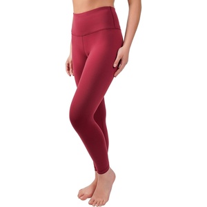image:image90 Degree By Reflex High Waist Legging 78 Tummy Control Yoga Workout PantsBurnt Raspberry