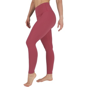 image:image90 Degree By Reflex Squat Proof High Waist Interlink Leggings for WomenClassic Rouge Blush