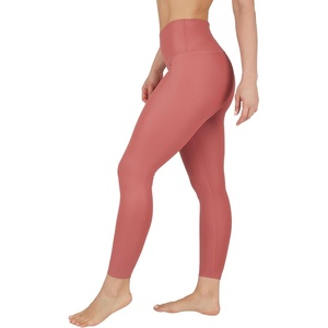 image:image90 Degree By Reflex Womens Faux Leather Leggings Matte High Waisted High Shine Faux Leather Ankle LeggingsMarsala