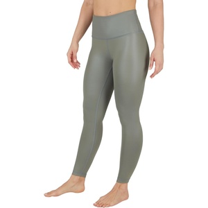 image:image90 Degree By Reflex Womens Faux Leather Leggings Matte High Waisted High Shine Faux Leather Ankle LeggingsMulled Basil