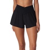 image:image90 Degree By Reflex Crossover Waist Flowy Skort with Built in ShortsBlack