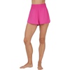 image:image90 Degree By Reflex Lightweight Workout Shorts 2 in 1 Running Yoga Gym Shorts with Inner Biker Short PocketsFuchsia Fedora WShort No Drawstring