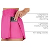 image:image90 Degree By Reflex Lightweight Workout Shorts 2 in 1 Running Yoga Gym Shorts with Inner Biker Short PocketsFuchsia Fedora WShort No Drawstring