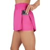 image:image90 Degree By Reflex Lightweight Workout Shorts 2 in 1 Running Yoga Gym Shorts with Inner Biker Short PocketsFuchsia Fedora WShort No Drawstring