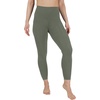 image:image90 Degree By Reflex Cotton High Waist Ankle Length Compression Leggings with Elastic Free WaistbandDark Sage W Pocket