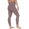 image:image90 Degree By Reflex Cotton High Waist Ankle Length Compression Leggings with Elastic Free WaistbandDeep Mocha W Pocket