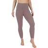 image:image90 Degree By Reflex Cotton High Waist Ankle Length Compression Leggings with Elastic Free WaistbandDeep Mocha W Pocket