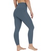 image:image90 Degree By Reflex Cotton High Waist Ankle Length Compression Leggings with Elastic Free WaistbandSlate Night W Pocket