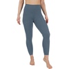image:image90 Degree By Reflex Cotton High Waist Ankle Length Compression Leggings with Elastic Free WaistbandSlate Night W Pocket