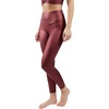 image:image90 Degree By Reflex Womens High Waist Squat Proof Ankle Length Printed LeggingsCracked Windsor Wine