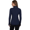 image:imageYogalicious Womens Ultra Soft Lightweight Full Zip Yoga Jacket with PocketsDark Navy Nude Tech